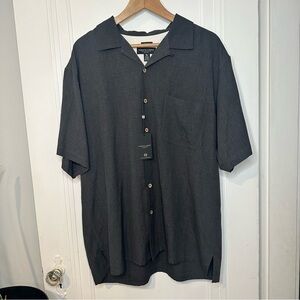 NWT Pronto Uomo Charcoal Button Down Shirt XL